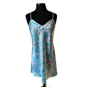 Y2K Vintage Secret Treasures Floral Slip Dress Chemise Retro